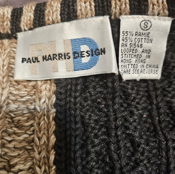 Euc Paul Harris Design block style design cardigan (Z26) - Picture 5 of 5